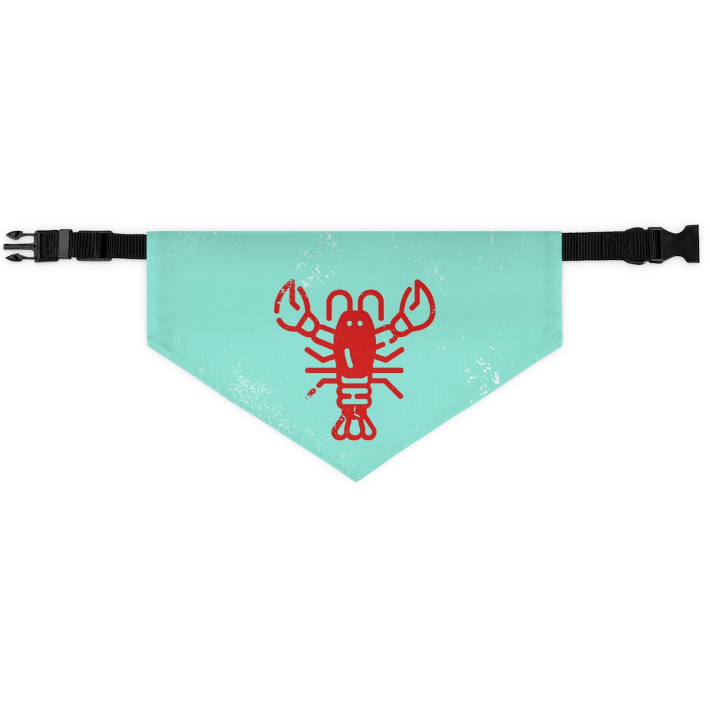 Lobster Bib // Teal - Pet Bandana Collar
