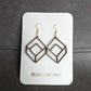 Cubed Geometric - Hand-made Wooden Earrings