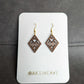 Aztec Geometric - Hand-made Wooden Earrings