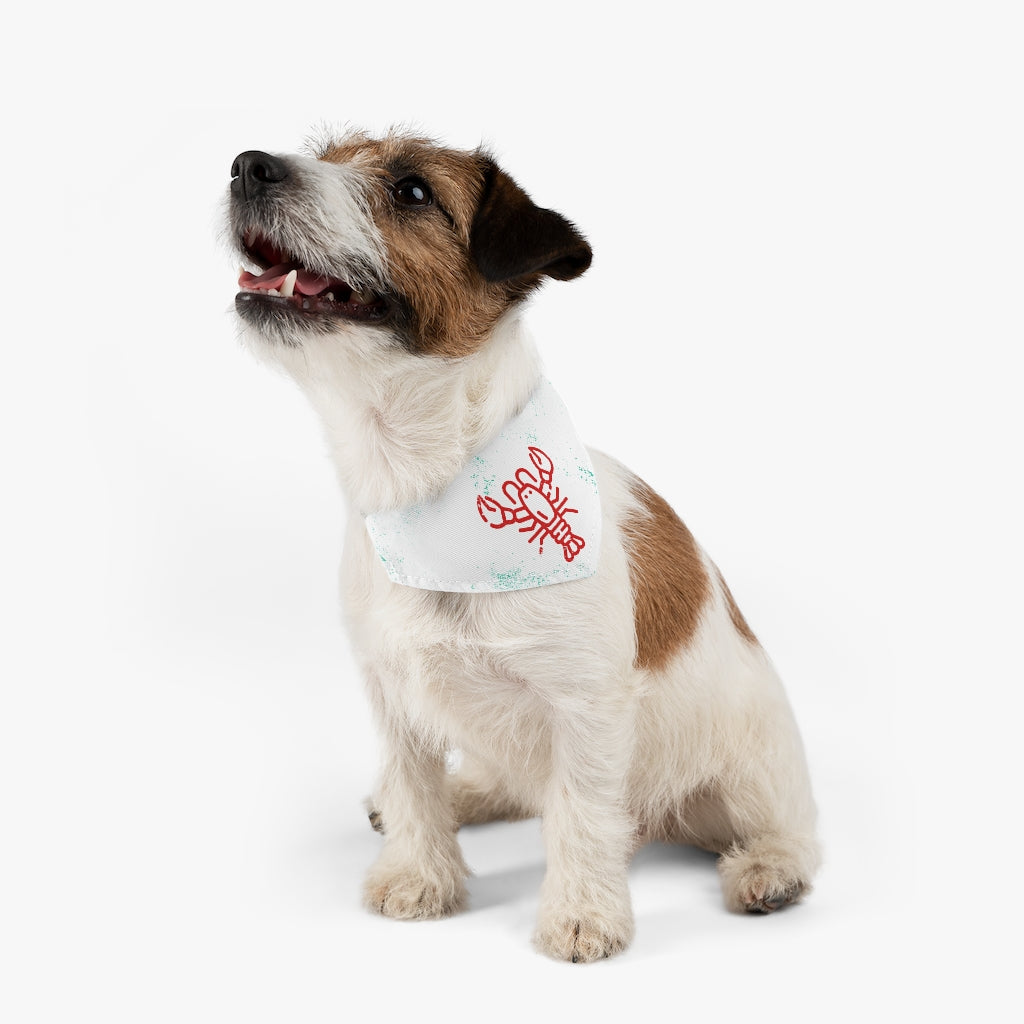 Lobster Bib // White - Pet Bandana Collar