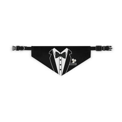 Tuxedo // Black - Pet Bandana Collar