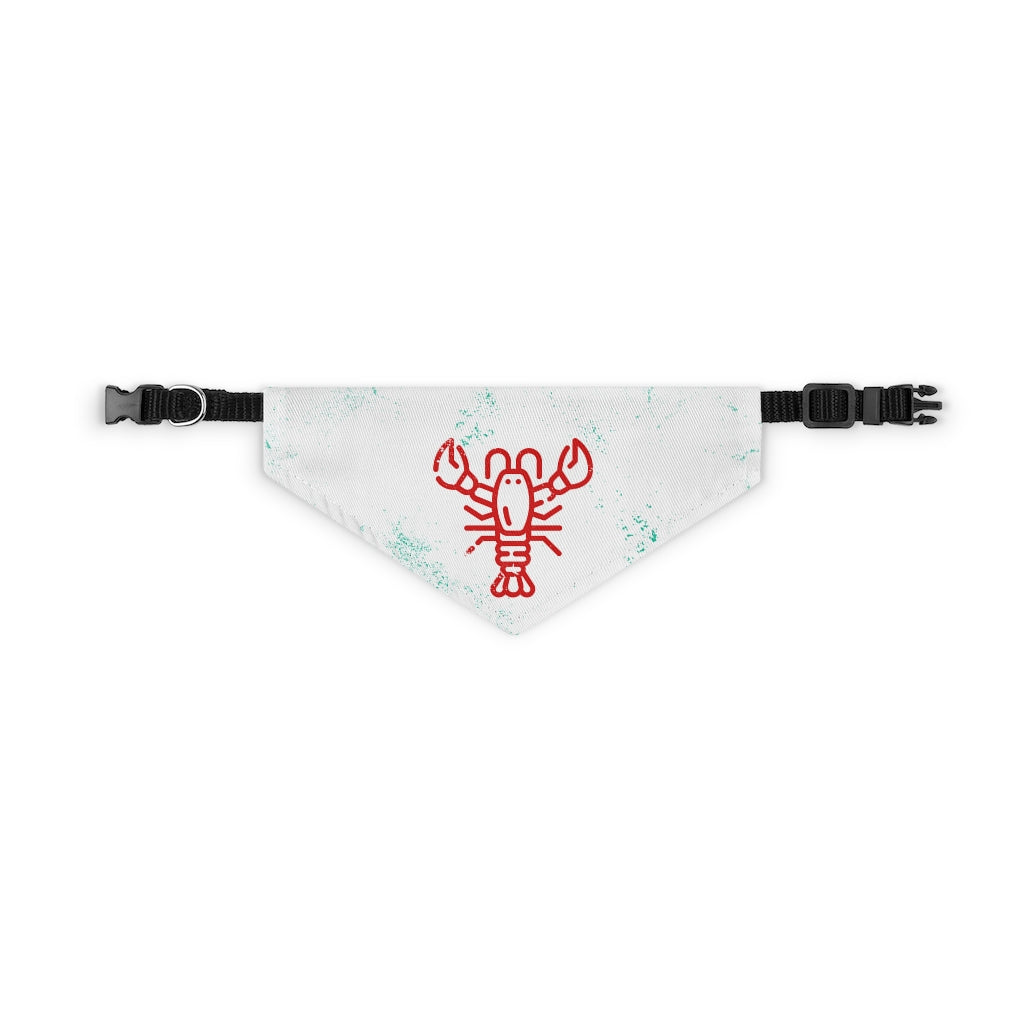 Lobster Bib // White - Pet Bandana Collar