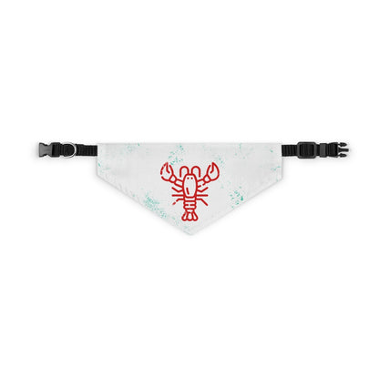 Lobster Bib // White - Pet Bandana Collar