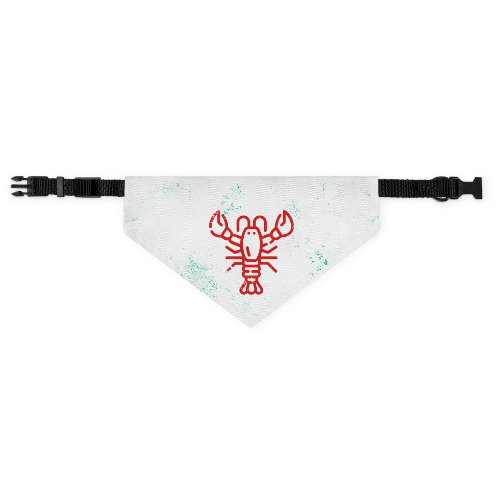 Lobster Bib // White - Pet Bandana Collar