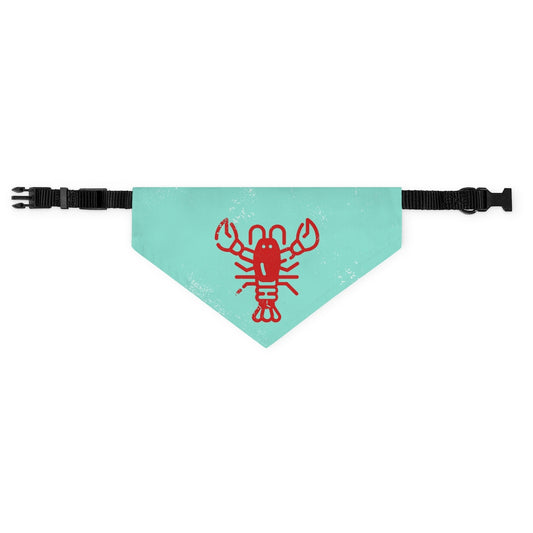 Lobster Bib // Teal - Pet Bandana Collar