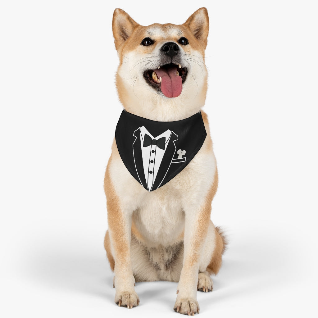 Tuxedo // Black - Pet Bandana Collar