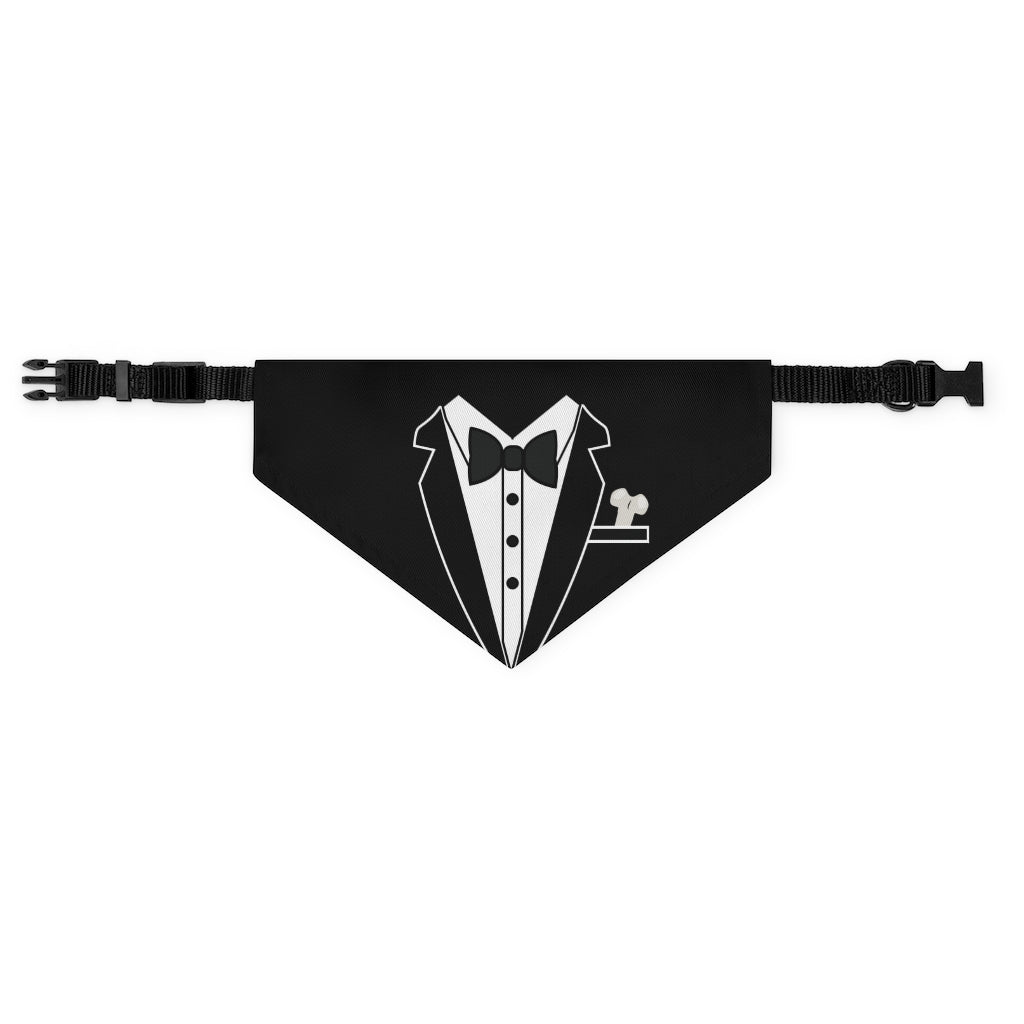 Tuxedo // Black - Pet Bandana Collar