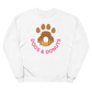 Dogs & Donuts // Chocolate - Unisex fleece sweatshirt