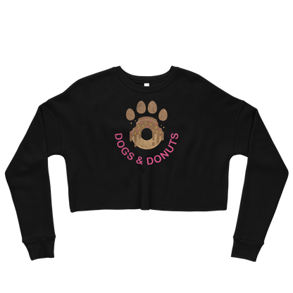 Dogs & Donuts // Chocolate Edition - Crop Sweatshirt