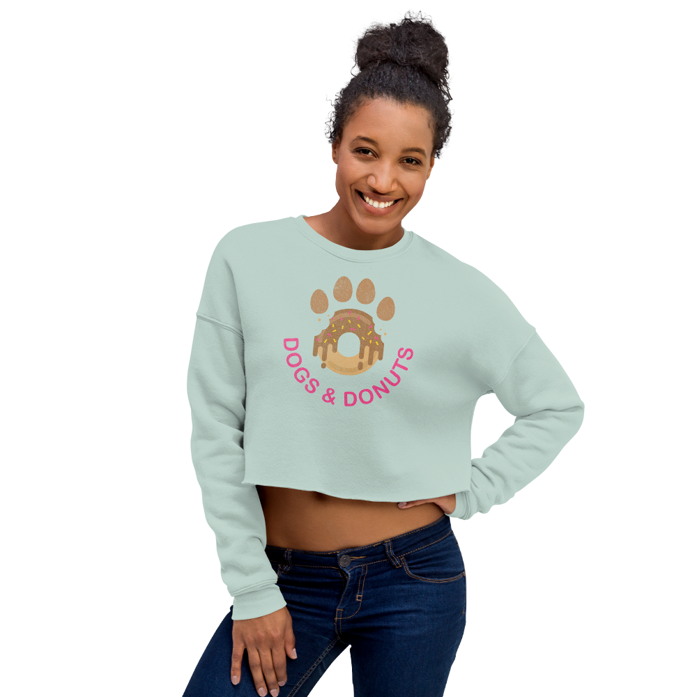 Dogs & Donuts // Chocolate Edition - Crop Sweatshirt