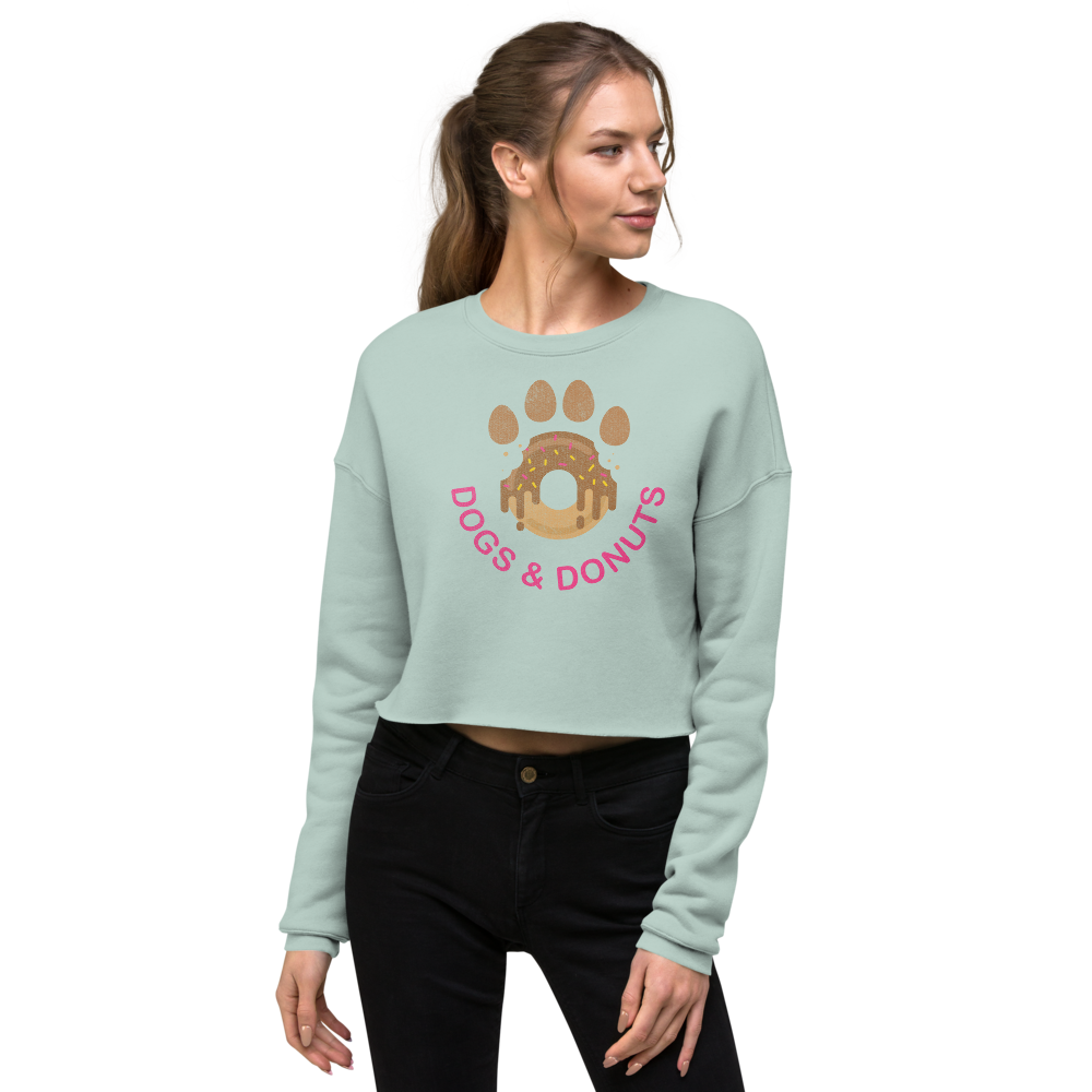 Dogs & Donuts // Chocolate Edition - Crop Sweatshirt